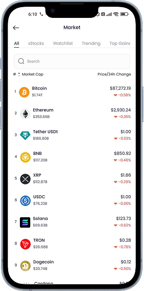 Kryptos app screenshot